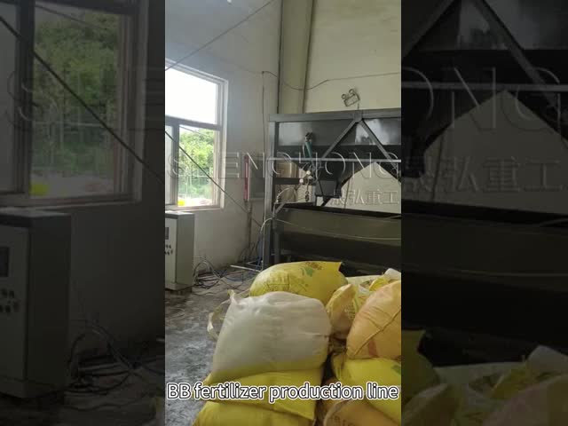 Economia de energia e fácil operação Linha de produção de fertilizantes BB com capacidade personalizada para planta de fertilizantes misturados a granel