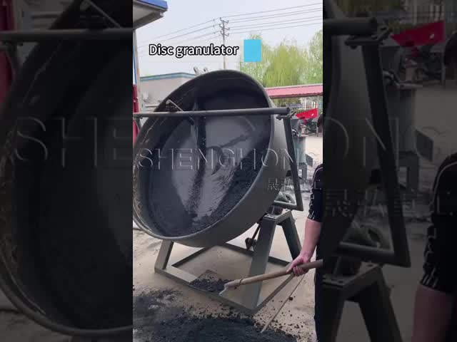 Granulador de disco de baixa manutenção de alta capacidade para pellets de fertilizantes esféricos uniformes