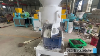 Máquina de pelotização de matriz plana para produção de fertilizantes orgânicos com capacidade de 1-4 toneladas por hora