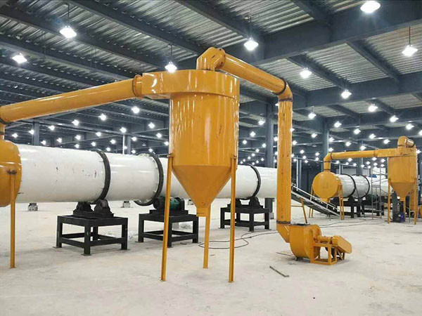 Linha de produção de fertilizante orgânico em pó 220V para resíduos de esterco animal