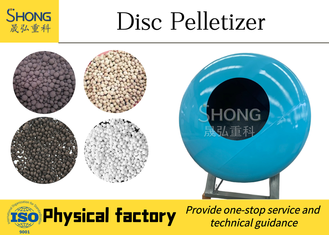 Pan Type Compound Fertilizer Granulator com forma da bola redonda