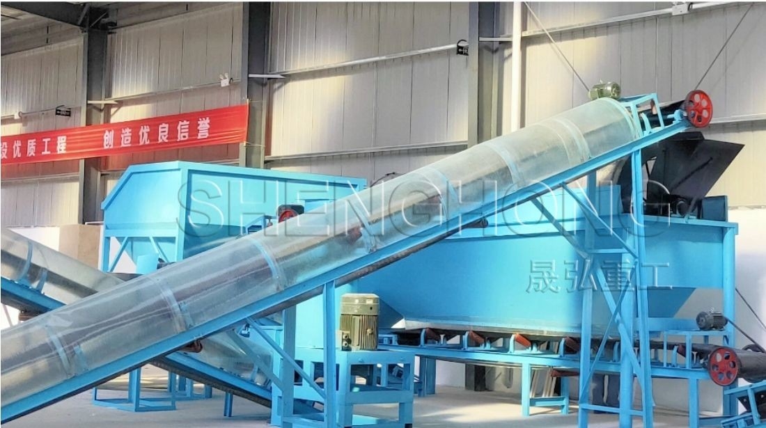 Linha de produção de fertilizantes orgânicos de mistura e secagem em lotes com tecnologia Pelletizer Click