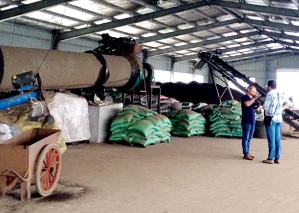 10TPH Linha de produção de fertilizantes orgânicos para armazéns granulador de fertilizantes orgânicos