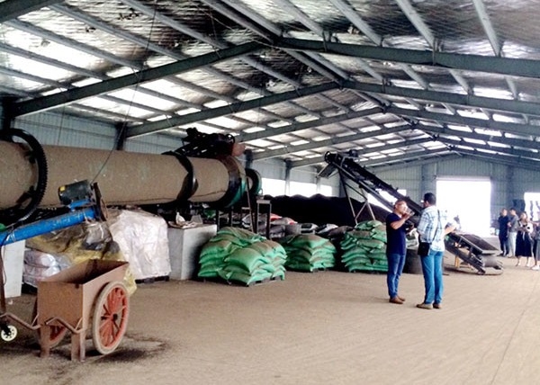 Linha de produção planta do adubo orgânico do estrume da galinha de produção do adubo de 10t/H