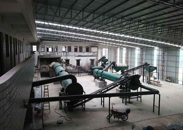 Linha de produção planta do adubo orgânico do estrume da galinha de produção do adubo de 10t/H