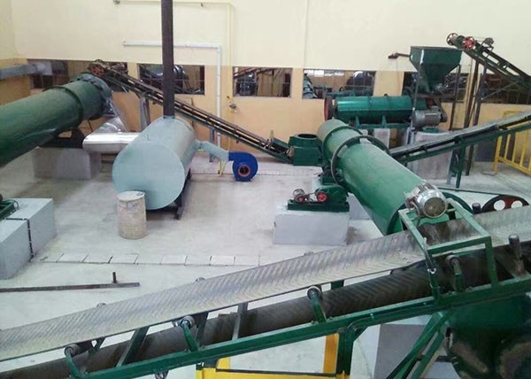 Linha de produção planta do adubo orgânico do estrume da galinha de produção do adubo de 10t/H
