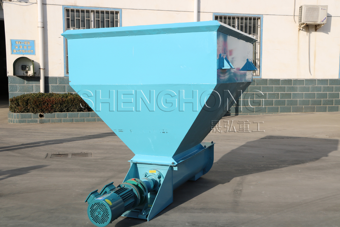Linha de produção de fertilizantes orgânicos Alimentação automática de alimentação uniforme Capacidade 1-20t / h Cor azul