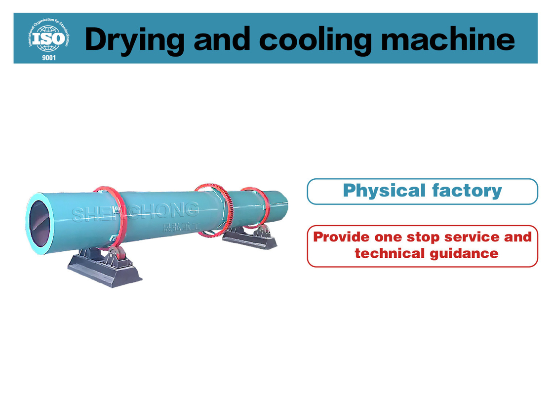 Tratamento de fósforo Secador rotativo de tambor com temperatura de 50-600 °C e configuração de ventilador