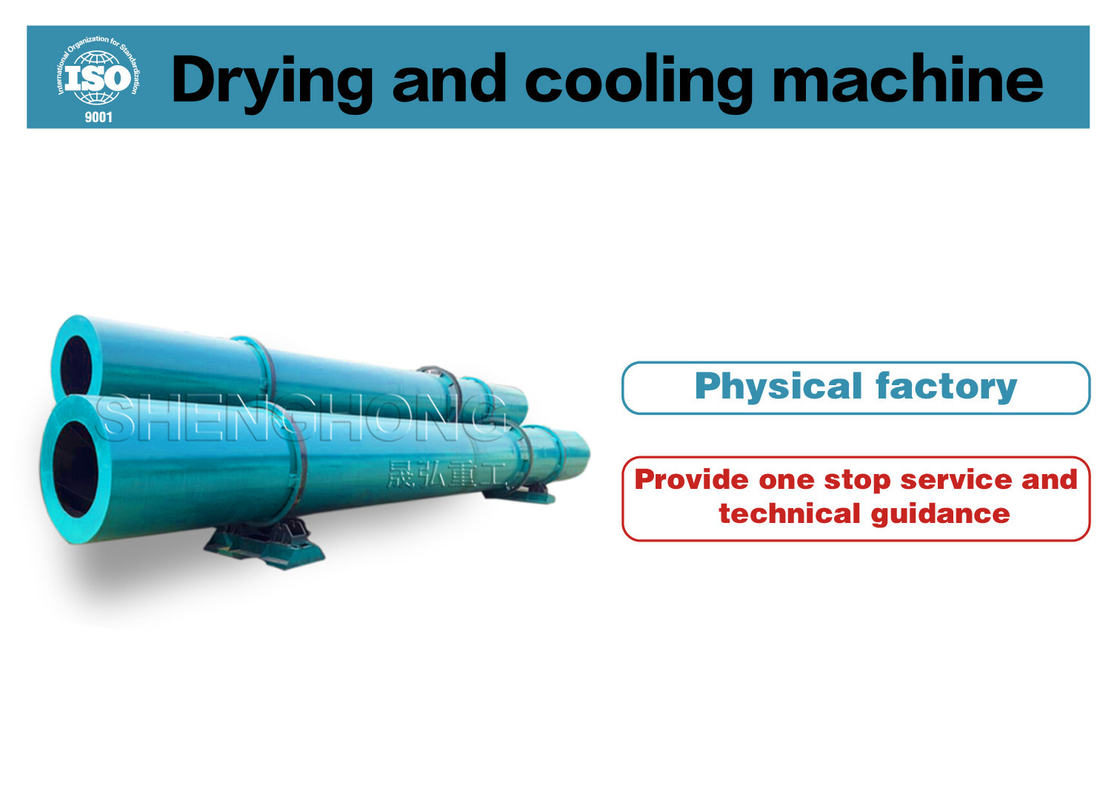 Tratamento de fósforo Secador rotativo de tambor com temperatura de 50-600 °C e configuração de ventilador