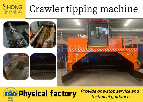 Windrow Turner Organic Fertilizer Production Line do adubo de 50 T/H para o estrume animal