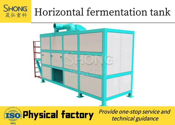Equipamento de fermentação de fertilizantes orgânicos Máquina de compostagem de esterco de frango 10CBM