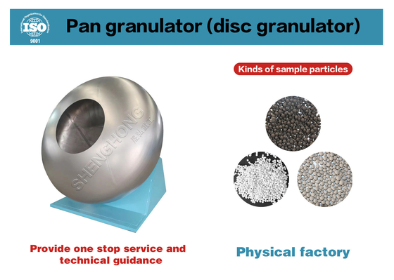 Granulador de disco de fertilizantes com certificação CE Dimensões dos grânulos personalizáveis 2-10 mm