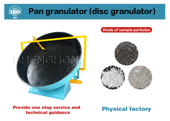 Pelletizer de disco profissional para fertilizantes compostos orgânicos de capacidade 1-8 TPH