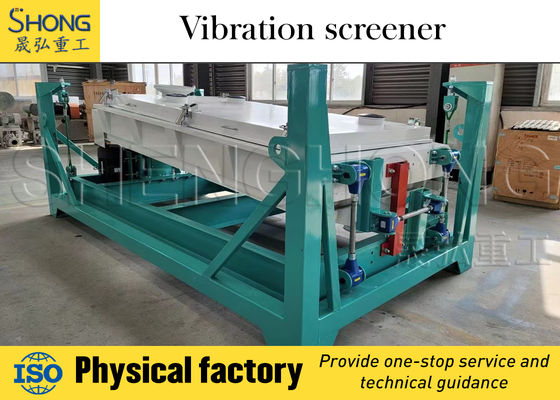 Equipamento de peneiramento vibratório de alta eficiência 1200x3000mm com potência do motor de 4kw e baixo consumo de energia