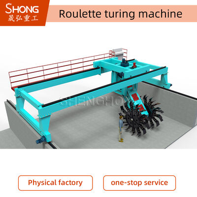 Turner de composto para resíduos orgânicos em grande escala