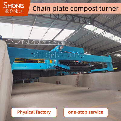 Equipamento de composto de fermentação de 19,5kw durável para aplicações municipais com 1,68m de profundidade de ranhura e fácil operação