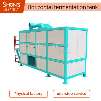 Tanque de fermentação de fertilizante orgânico de aço carbono com potência de 18-24kw e certificação ISO SGS BV para linha de produção de composto