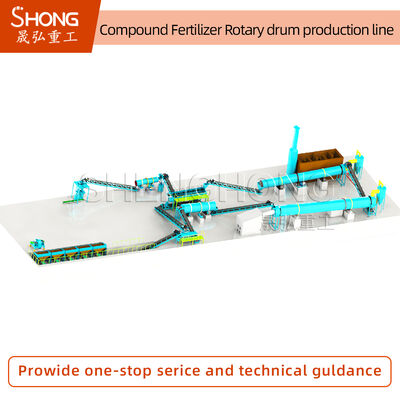 Linha de Produção de Fertilizantes Compostos para Granulação NPK com Alta Eficiência, Baixo Consumo de Energia e Operação Estável