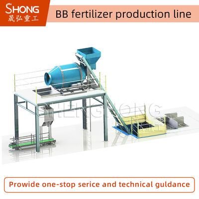Economia de energia e fácil operação Linha de produção de fertilizantes BB com capacidade personalizada para planta de fertilizantes misturados a granel