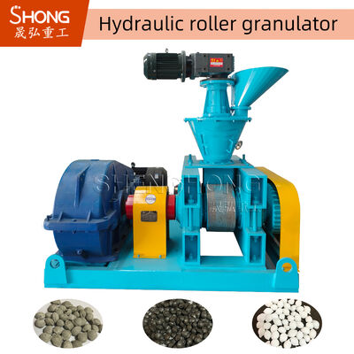 Granulador de extrusão de rolos hidráulicos de aço carbono para grânulos de fertilizantes de 2-6 mm com garantia de 12 meses