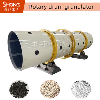 Granulador Rotativo de Tambor de Aço Inoxidável para Fertilizantes 3-5t/h 7.5KW