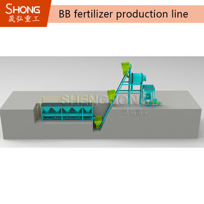 High Efficiency Bulk Blending Fertilizer Plant with High Output and Precision Batching for NPK Compound Fertilizer