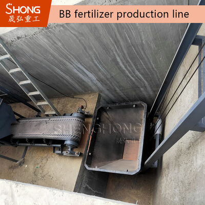 Linha de produção de fertilizantes de mistura a granel NPK com capacidade de 5-7 toneladas por hora, sistema de controle PLC e design personalizável