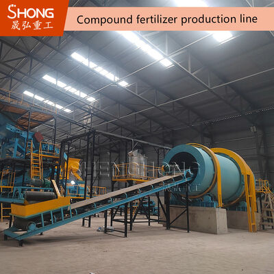 Máquina granuladora rotativa de tambor 380V para fertilizante NPK 3-8mm