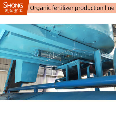 10, 000 TPY tipo de ranhura de composto Windrow Turner para 1-15mm linha de produção de fertilizantes orgânicos