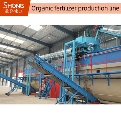 Linha 10t de Dung Organic Fertilizer Granulation Production da vaca/processo de H