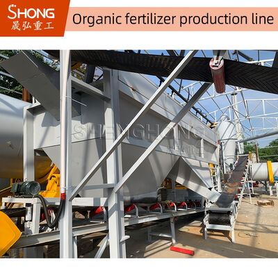 Adube o adubo orgânico que faz a linha de produção completamente automática