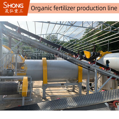 Linha de produção de fertilizantes orgânicos de esterco de gado 380V Linha de produção de fertilizantes orgânicos