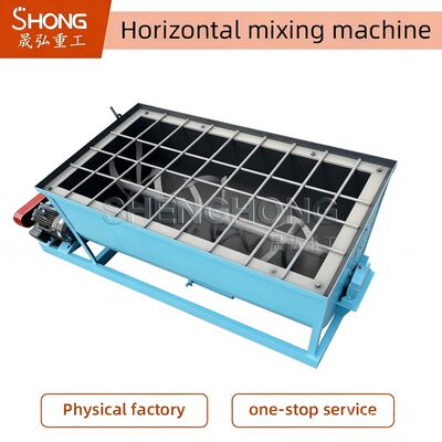 1-10 t/h Máquina de Mistura de Fertilizantes com Sistema de Controle PLC e Misturador Horizontal de 45 r/min para Fertilizantes Compostos