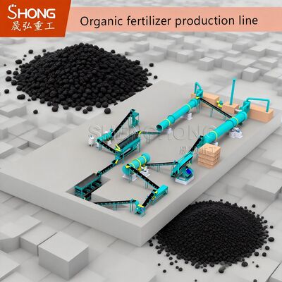 Granulador automático completo de fertilizantes orgânicos com taxa de granulação > 98% e capacidade de processamento de 1 a 20 toneladas/hora