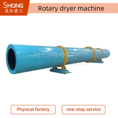 Secador Rotativo de Tambor de Alta Capacidade com Faixa de Temperatura de 50-600°C e Material de Aço Carbono/Aço Inoxidável para Aplicações Industriais