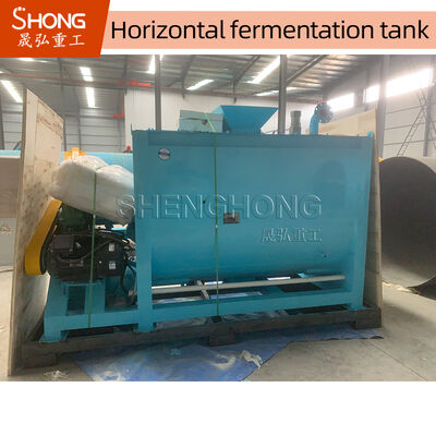 Tanque de fermentação de composto orgânico 3-5CBM Capacidade 4710*1700*2500mm Dimensões para 8-10 horas Fermentação a alta temperatura