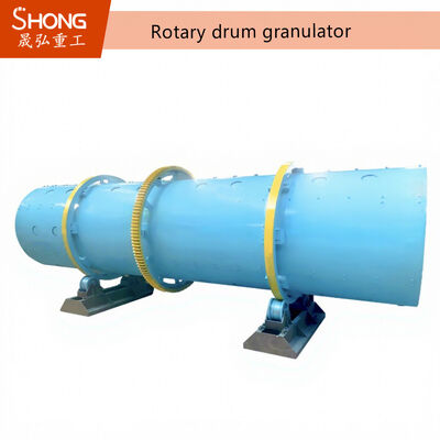 Granulador de tambor rotativo com economia de energia para fertilizante orgânico com grânulos tipo bola redonda e rendimento maximizado de 15 t/h