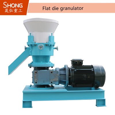 Máquina de granulação de fertilizantes de morte plana com 22kw-75kw de potência, capacidade de 3-7 toneladas por hora e aço carbono ou aço inoxidável
