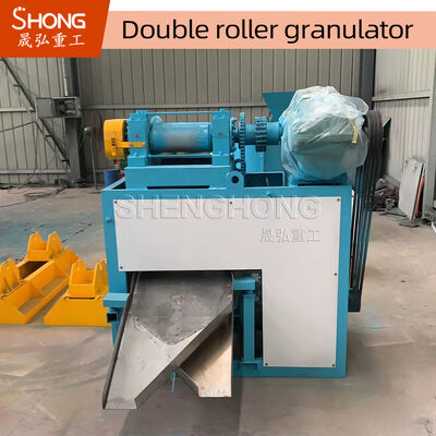 Granulador químico seco do adubo do composto do pó de NPK com potência dobro da extrusão 18.5kw do rolo e capacidade 1.5-2.5 ton/hour