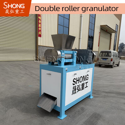 Granulador de rolos duplos de aço carbono para granulação seca com capacidade de 1,5-2 t/h