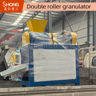 Granulador de rolo duplo com capacidade de 1-2t/h para fácil manutenção e grânulos de formato oval