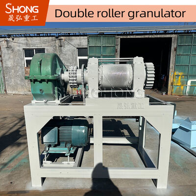 Granulador de extrusão de rolos duplos para fertilizantes com capacidade de 1-4 t/h Tecnologia de granulação seca e certificação ISO SGS BV