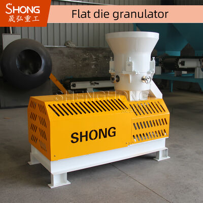 Granulador de disco de fertilizante orgânico de pequeno porte para tratamento de estrume com produção anual de 1-20 mil toneladas