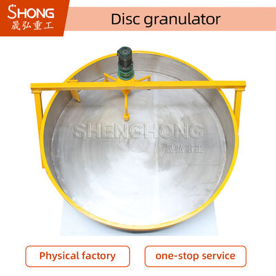 Granulador de inclinação de disco ajustável para produção de fertilizantes orgânicos com alta taxa de esferoidização e baixo investimento