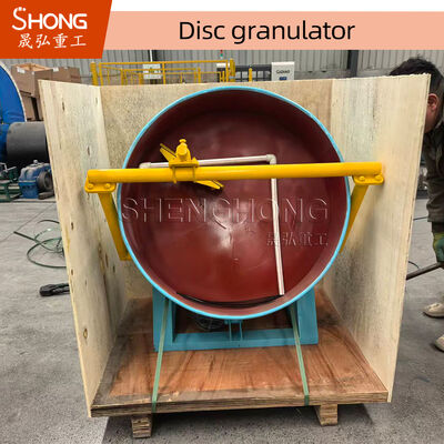 Granulador de fertilizantes compostos em disco com 90% de grânulos qualificados, com raspadores sem motor e com motor e inclinação do disco ajustável