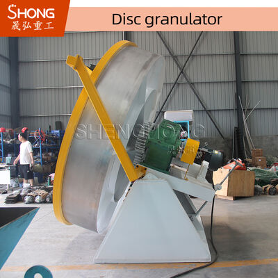 Granulador de Fertilizante Composto de Disco com Inclinação Ajustável do Disco, Acionamento por Correia Flexível e Estrutura Robusta