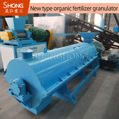 Linha de produção de fertilizantes biológicos compostos Máquina de fabricação de composto com capacidade de 3-5 toneladas / hora e construção de aço carbono para materiais de umidade de 20% a 40%