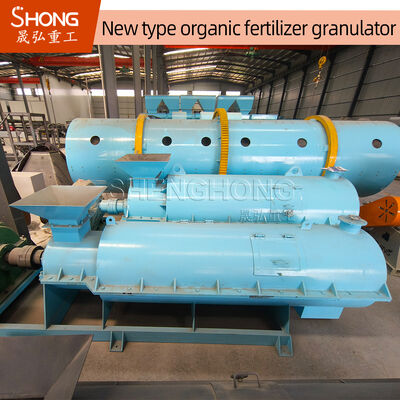 Granulador de Fertilizante Orgânico de Aço Carbono de 3-5 toneladas/hora com Taxa de Granulação de 85%