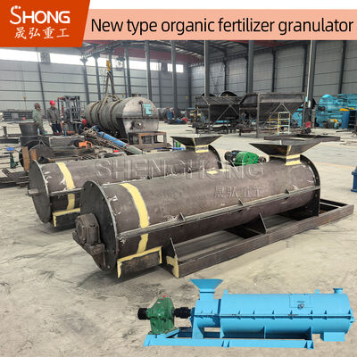 Máquina de granulação de fertilizantes orgânicos de aço carbono com capacidade de 3-5 toneladas/hora para composto de palha com 20%-40% de umidade