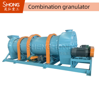 Equipamento automático de produção de fertilizantes orgânicos com capacidade de 5 a 15 t/h e funcionamento energéticamente eficiente